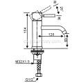 Faucet de cuenca de rostro de latón estilo moderno para baño